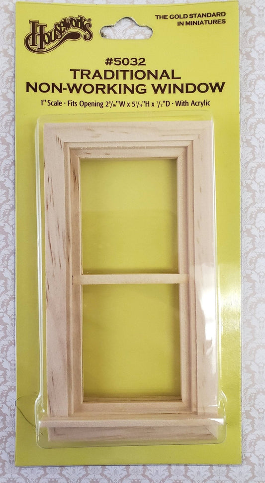 Dollhouse Miniature Window Traditional Non Working 1:12 Scale Houseworks 5032 - Miniature Crush