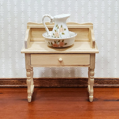 Dollhouse Miniature Writing Desk or Dressing Table with Drawer 1:12 Scale Furniture Unfinished - Miniature Crush