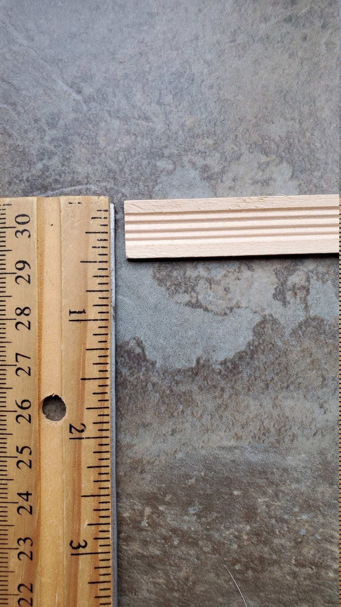 Dollhouse Miniatures Baseboard Trim or Molding 1/2" wide x 14" long 1:12 Scale - Miniature Crush