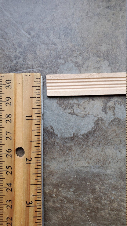 Dollhouse Miniatures Baseboard Trim or Molding 1/2" wide x 14" long 1:12 Scale - Miniature Crush