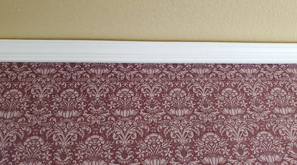 Dollhouse Miniatures Crown Molding x6 White Trim Cornice Large 1/2" wide x 17 3/4" long 1:12 Scale - Miniature Crush