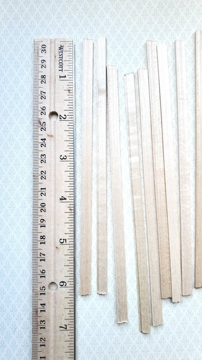 Dollhouse Miniatures Picture Frame Trim 6" Pieces x12 or Chair Rail Molding 1:12 Scale Building - Miniature Crush