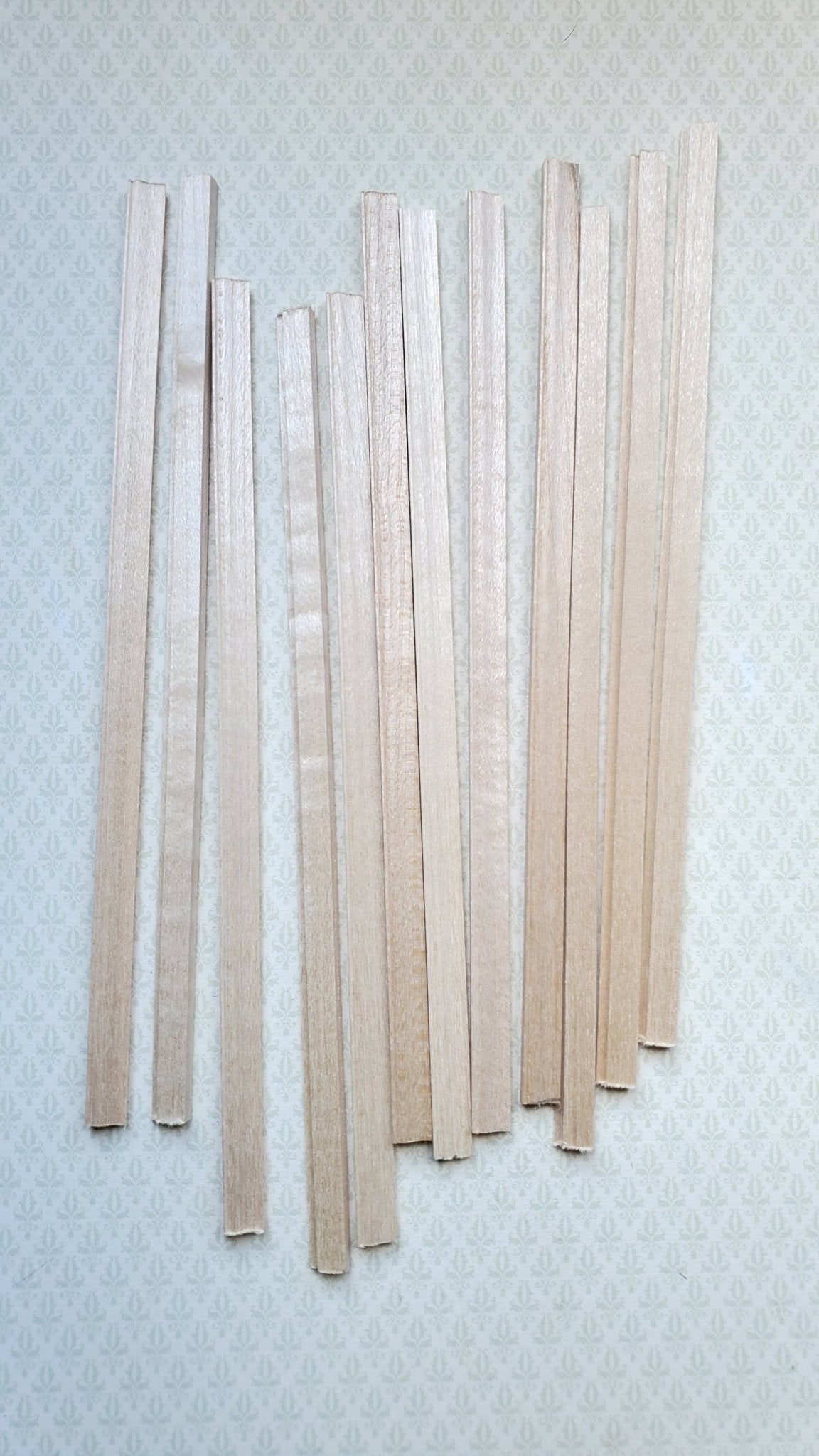 Dollhouse Miniatures Picture Frame Trim 6" Pieces x12 or Chair Rail Molding 1:12 Scale Building - Miniature Crush