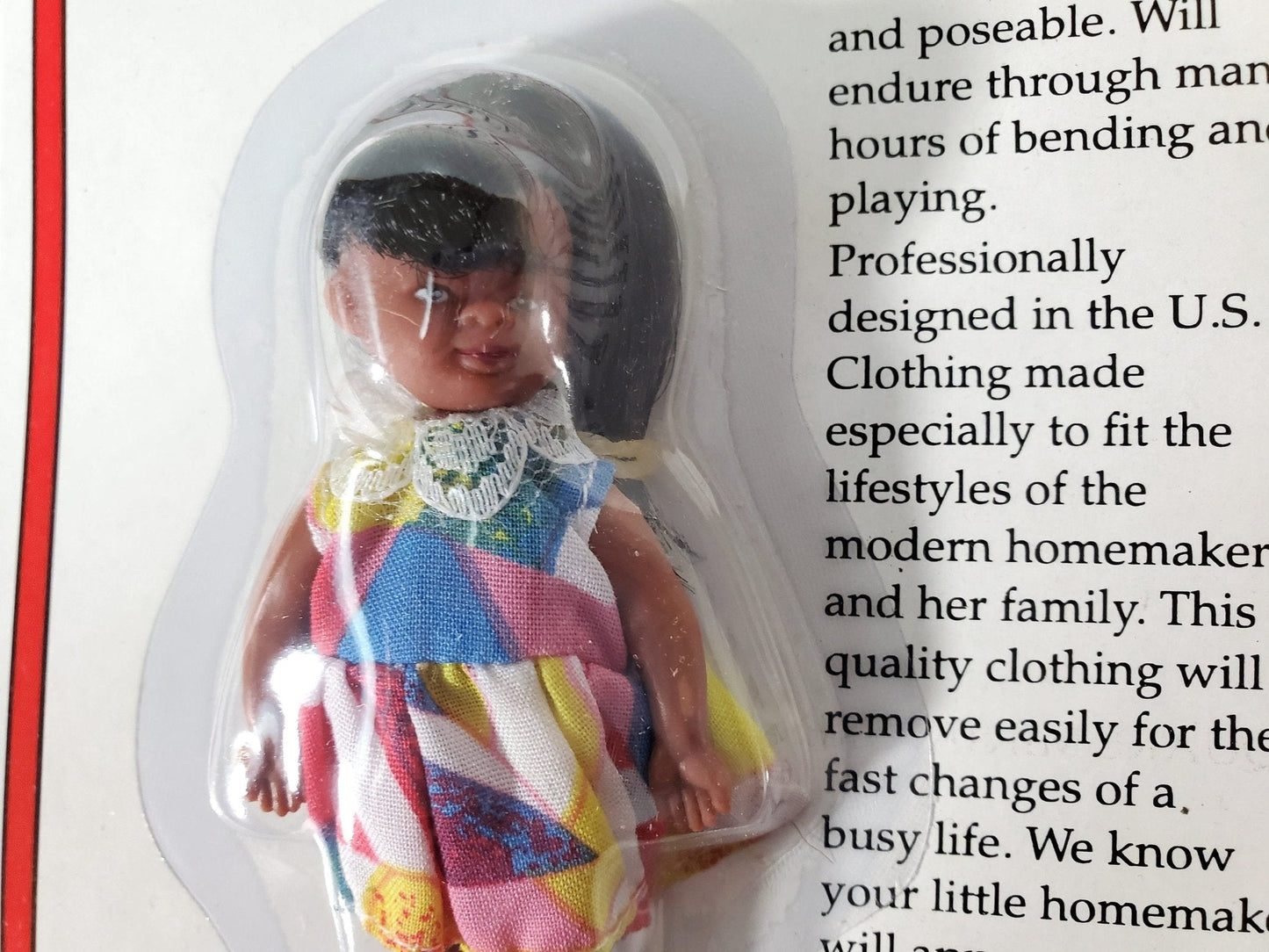 Dollhouse Modern Girl Doll Black Brown Sister Daughter 1:12 Scale Miniature Family - Miniature Crush