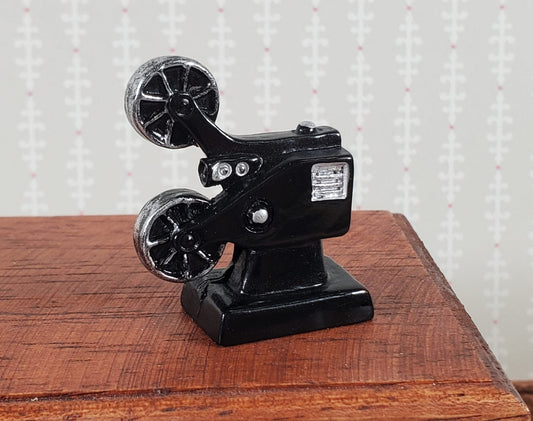 Dollhouse Movie Film Projector Vintage Style 1:12 Scale Miniature (Small) - Miniature Crush