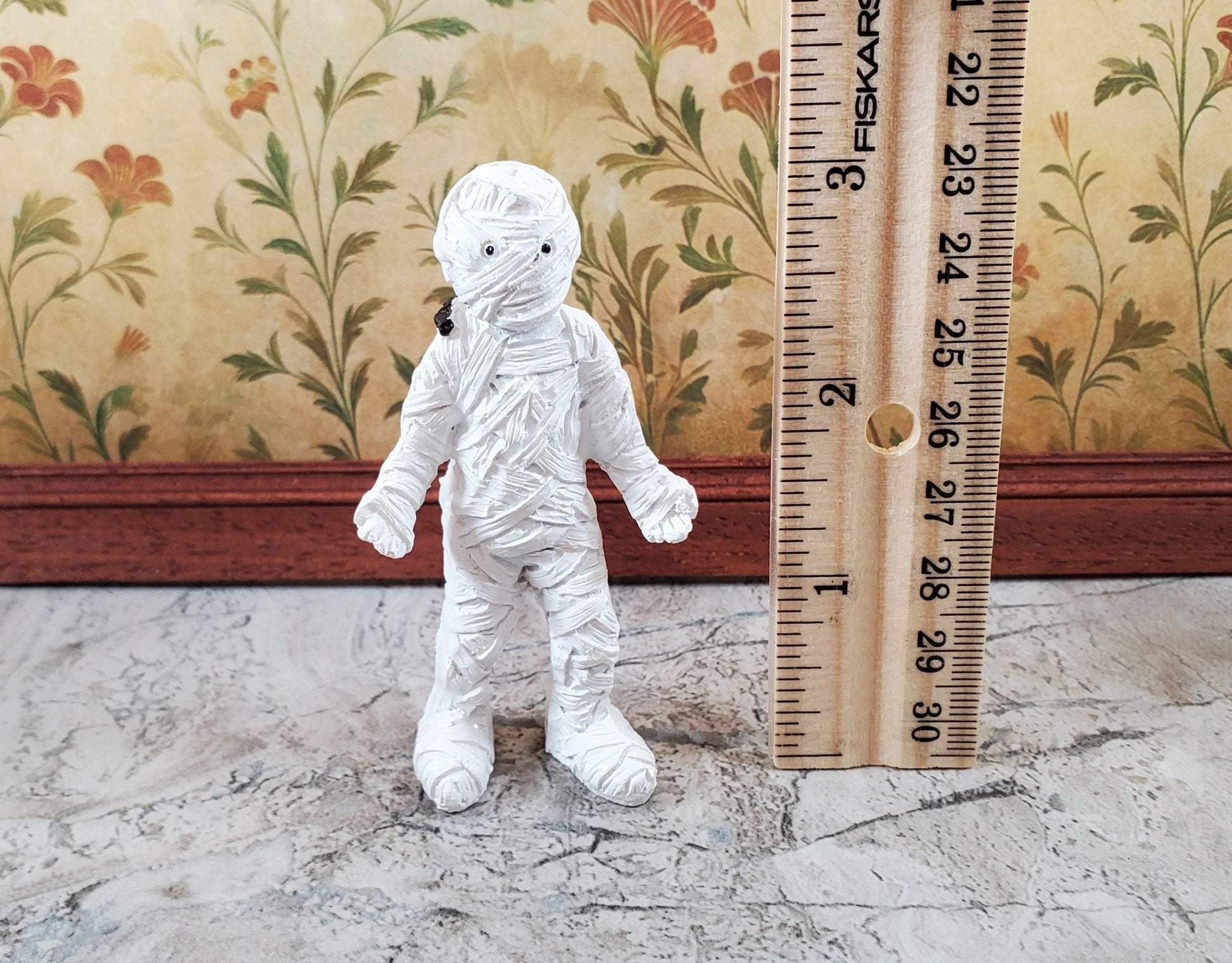 Dollhouse Mummy Doll Trick or Treat Halloween Decor 1:12 Scale Miniatures - Miniature Crush