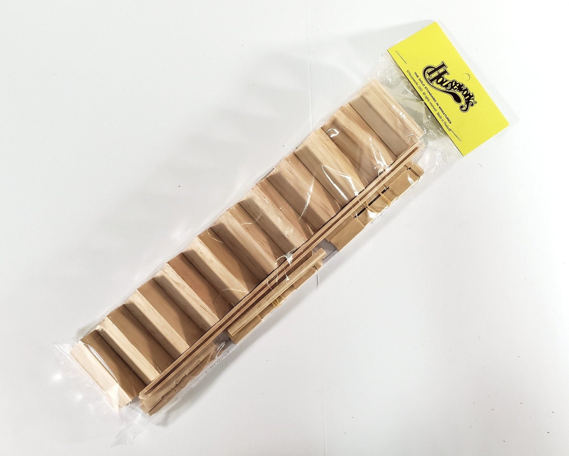 Dollhouse Narrow Stairs Stairway Kit Houseworks with Top Landing Parts 1:12 Scale Miniature - Miniature Crush