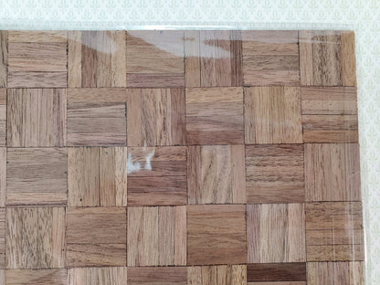 Dollhouse Parquet Real Wood Flooring by Handley House 1:12 Scale Miniature 8" x 6" - Miniature Crush