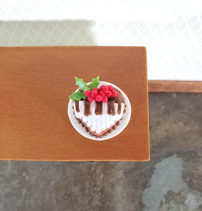 Dollhouse Piano Cake Chocolate Heart Shaped 1:12 Scale Miniature Dessert Food - Miniature Crush