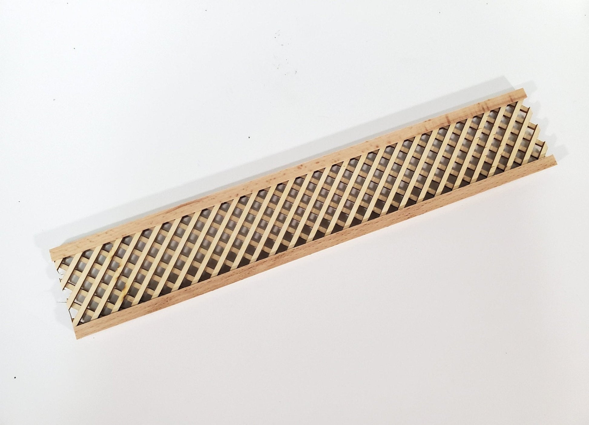 Dollhouse Porch Lattice Panel 12" Long Decorative Wood 1:12 Scale Miniature - Miniature Crush