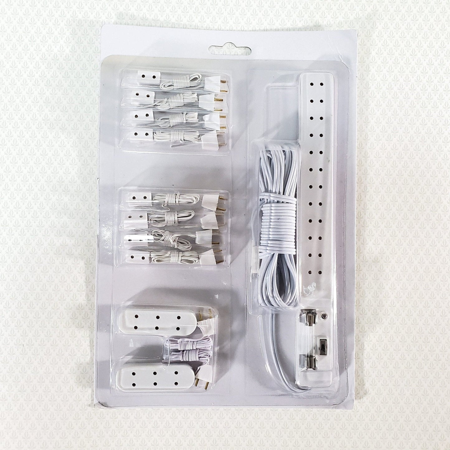 Dollhouse Power Strip plus Multiple Outlet & Extension Cords 1:12 Scale Miniature - Miniature Crush