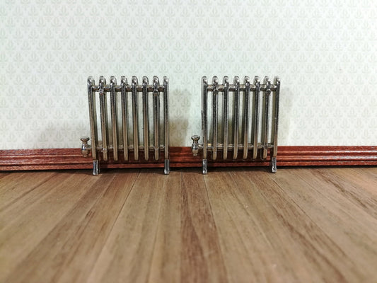 Dollhouse Radiators Metal Set of 2 SMALL 1:12 Scale Miniature Accessories - Miniature Crush