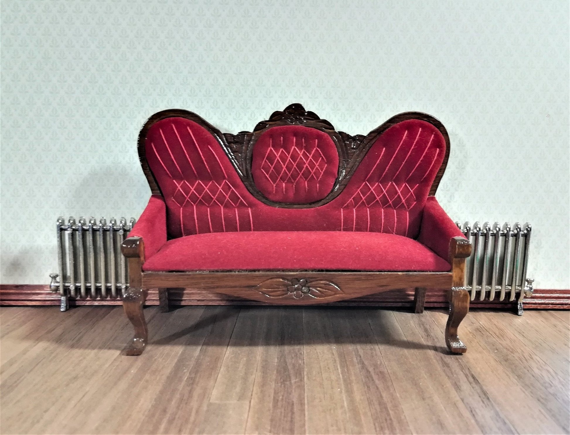 Dollhouse Radiators Metal Set of 2 SMALL 1:12 Scale Miniature Accessories - Miniature Crush