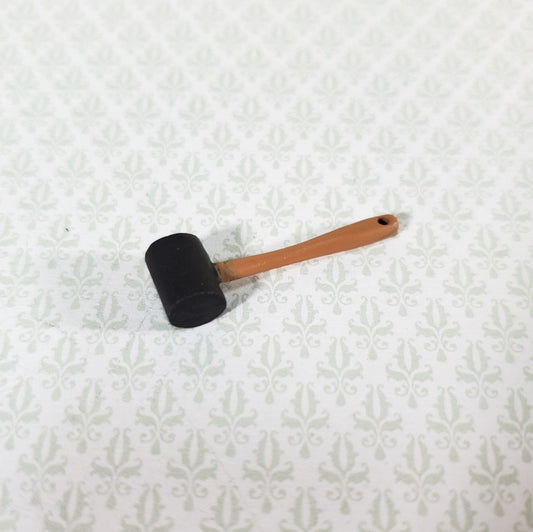 Dollhouse "Rubber" Mallet Painted Metal 1:12 Scale Miniature Tool - Miniature Crush