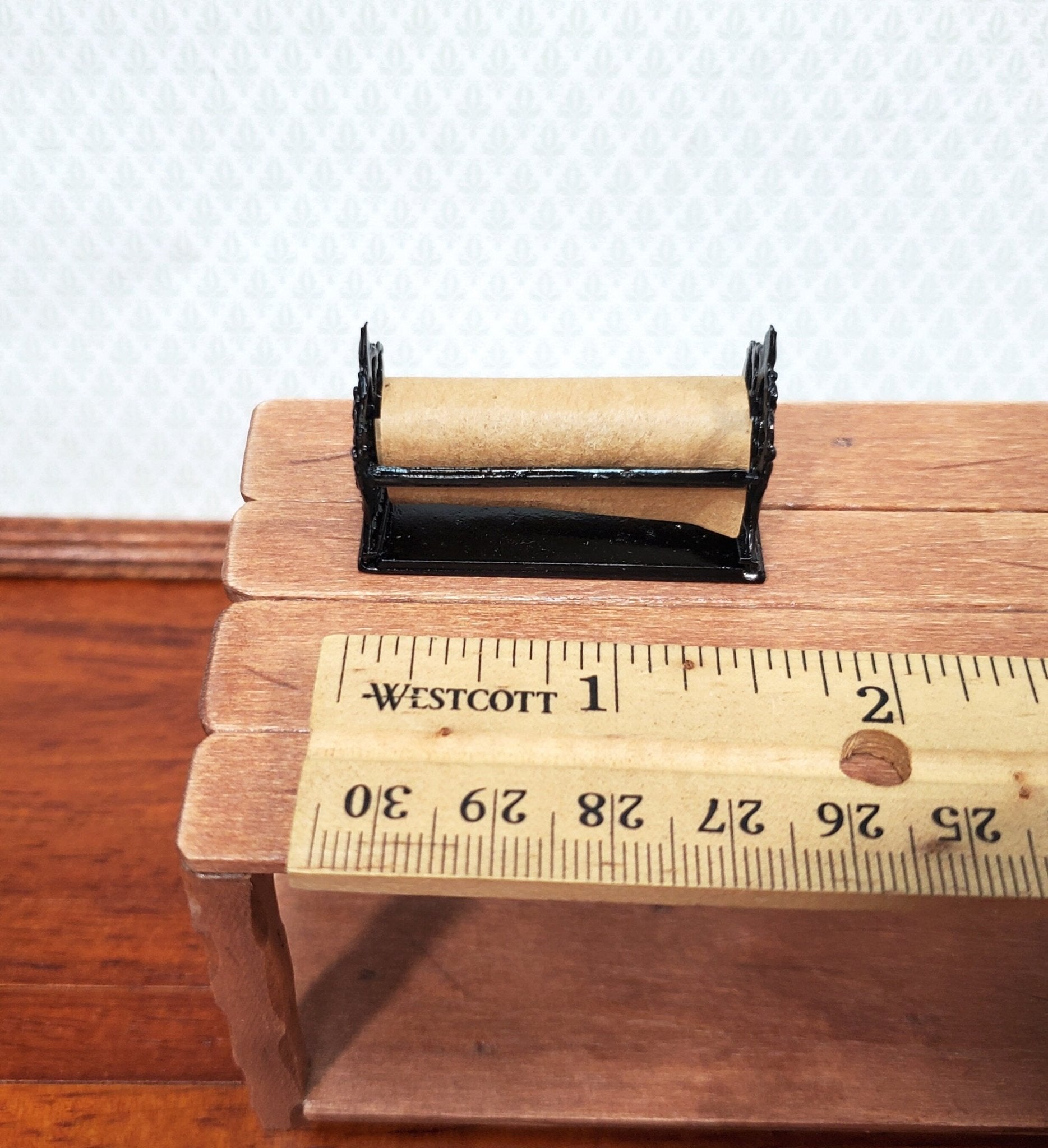 Dollhouse Shop Paper Holder Metal Butcher Cheese Meat 1:12 Scale Accessory - Miniature Crush