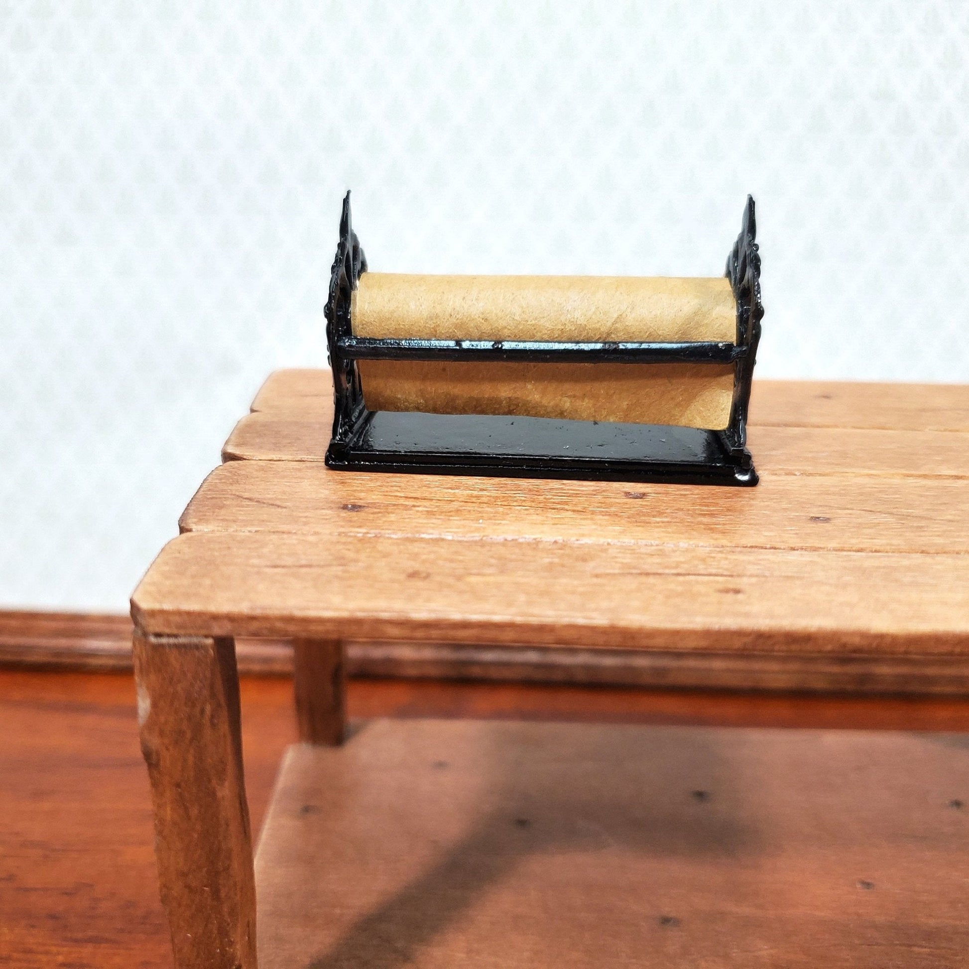 Dollhouse Shop Paper Holder Metal Butcher Cheese Meat 1:12 Scale Accessory - Miniature Crush