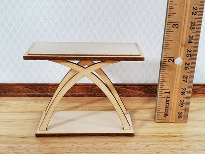 Dollhouse Side or Sofa Table KIT Modern Style 1:12 Scale Miniature Furniture - Miniature Crush