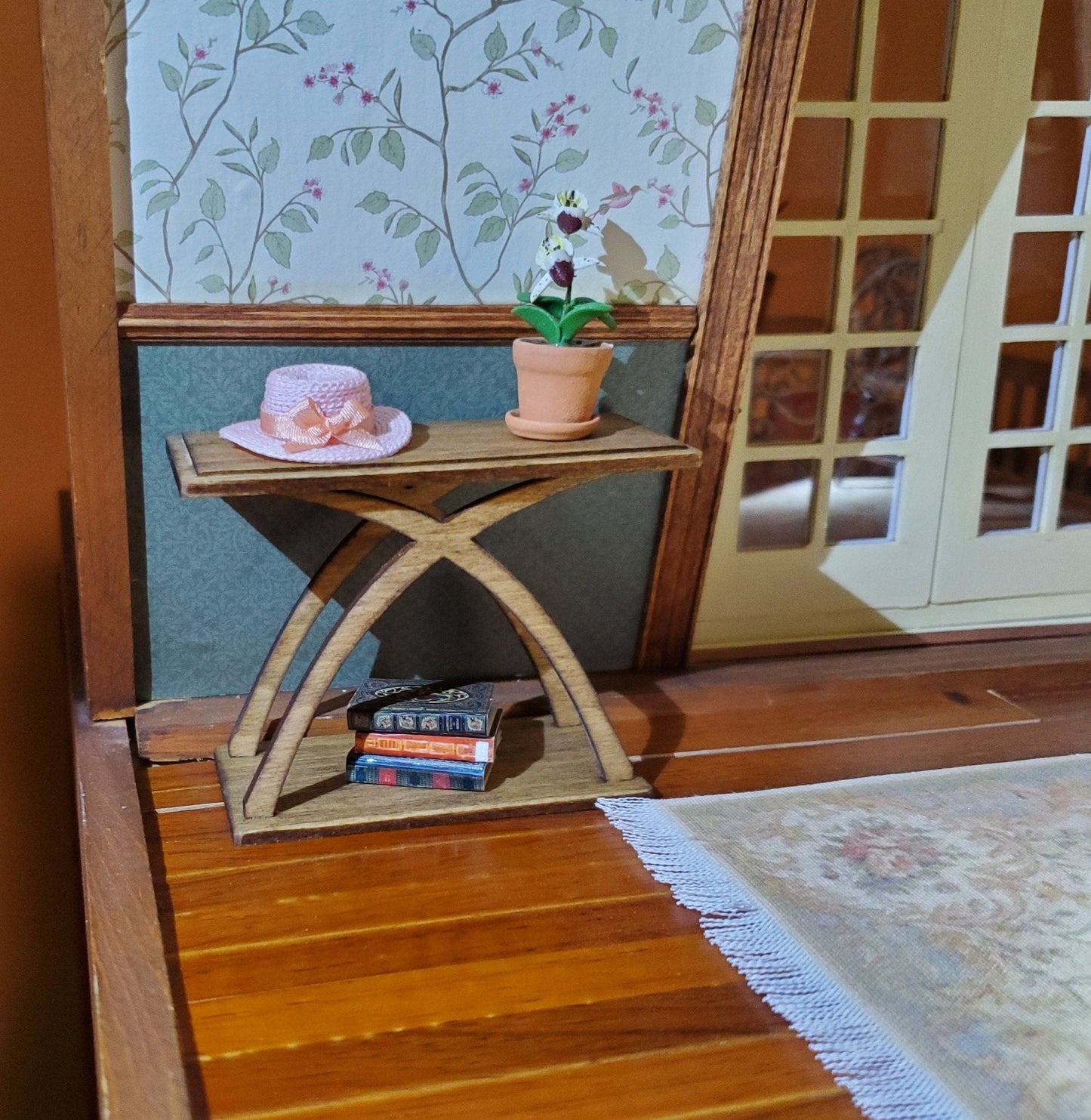 Dollhouse Side or Sofa Table KIT Modern Style 1:12 Scale Miniature Furniture - Miniature Crush