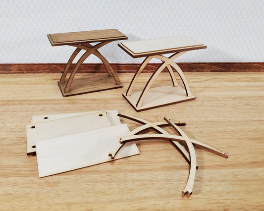 Dollhouse Side or Sofa Table KIT Modern Style 1:12 Scale Miniature Furniture - Miniature Crush