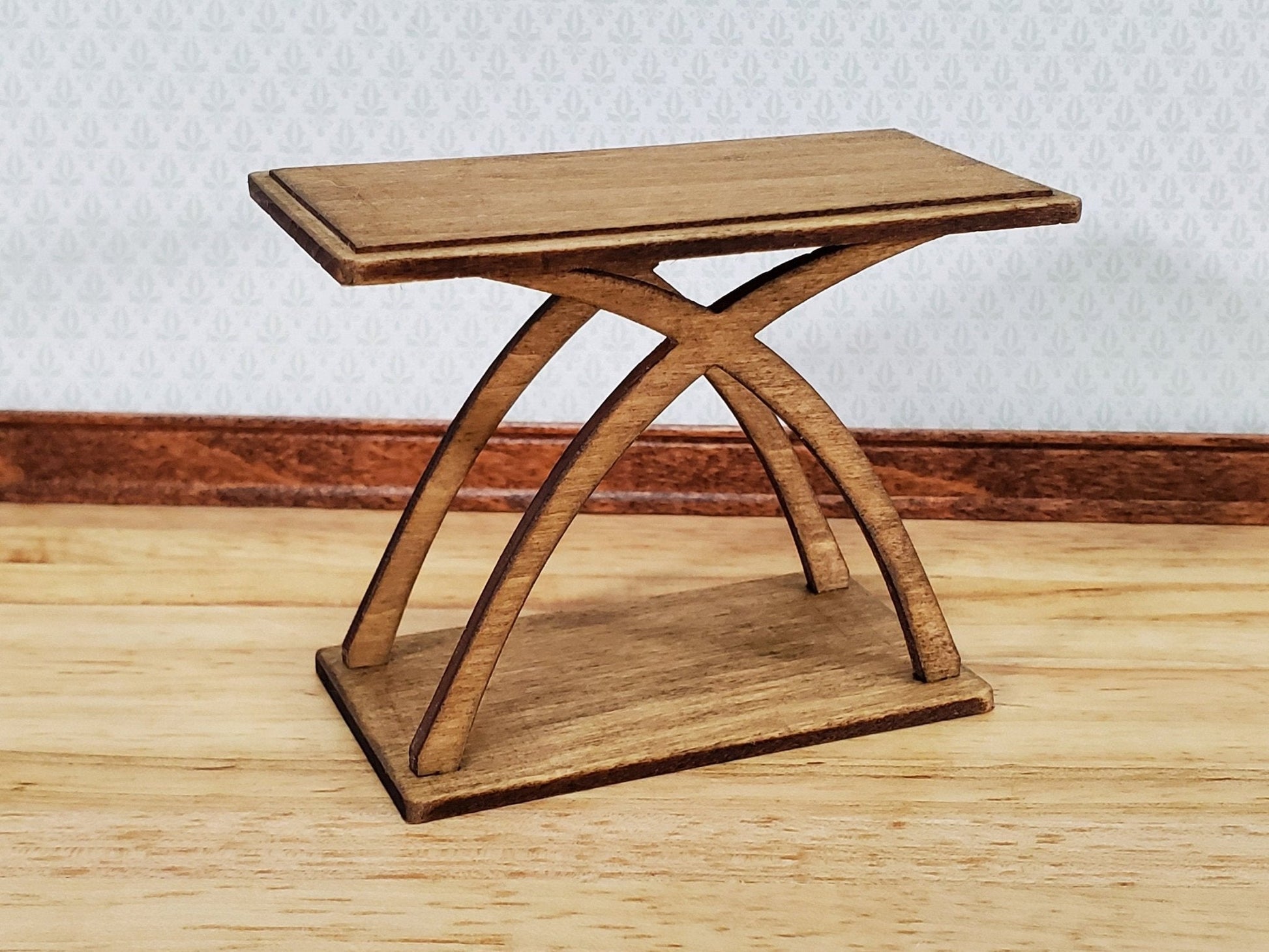 Dollhouse Side or Sofa Table KIT Modern Style 1:12 Scale Miniature Furniture - Miniature Crush