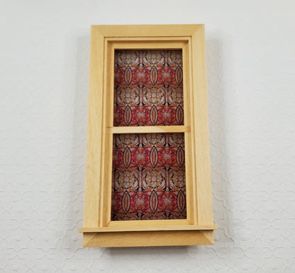 Dollhouse Simulated Stained Glass Insert Cut to Size Reds for Windows or Doors 1:12 Scale - Miniature Crush