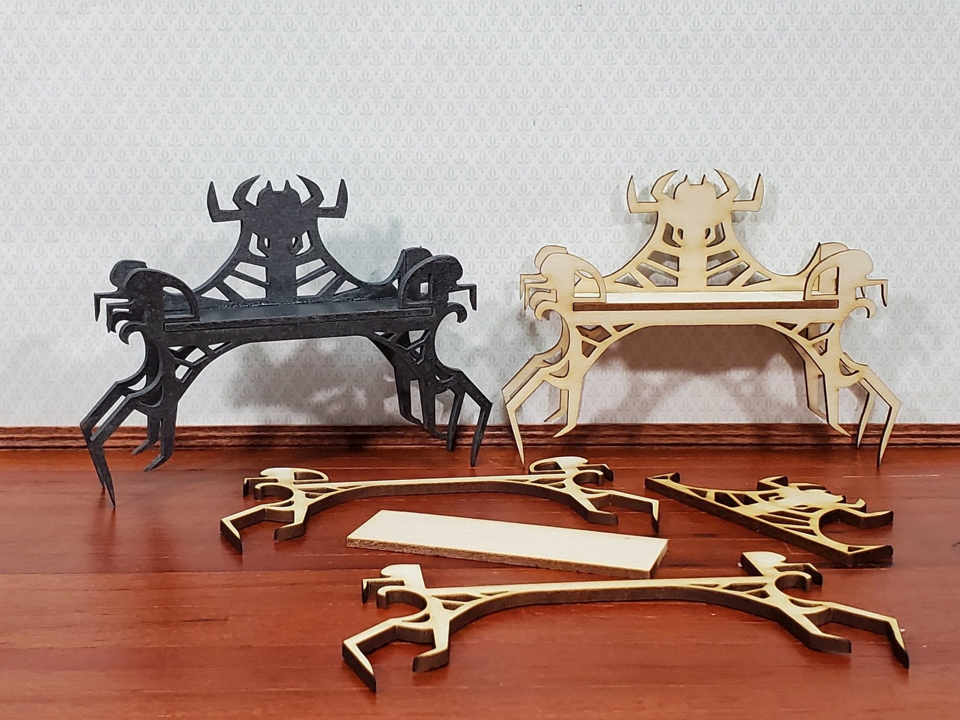 Dollhouse Spider Table KIT Halloween Witch or Haunted House 1:12 Miniature DIY - Miniature Crush