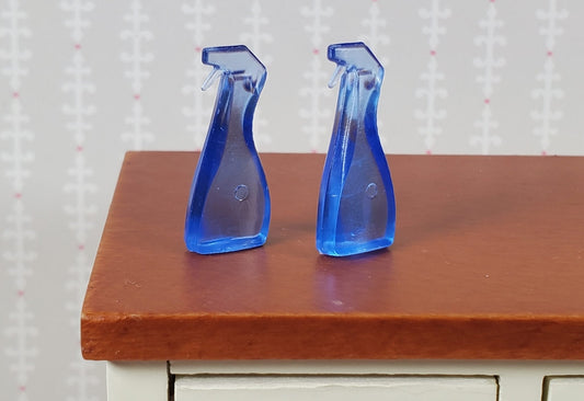 Dollhouse Spray Bottle Blank 2 Pack Window Cleaner Modern Miniature 1:12 Scale - Miniature Crush