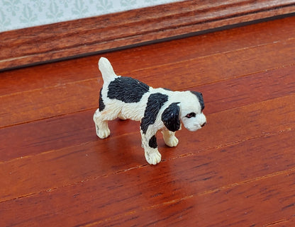 Dollhouse Springer Spaniel Puppy Dog Pet 1:12 Scale Miniature Small Animal - Miniature Crush