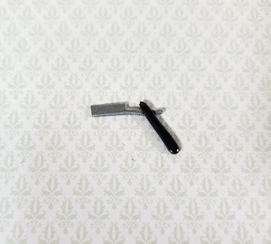 Dollhouse Straight Razor Open Painted Metal 1:12 Scale Miniature Accessories - Miniature Crush