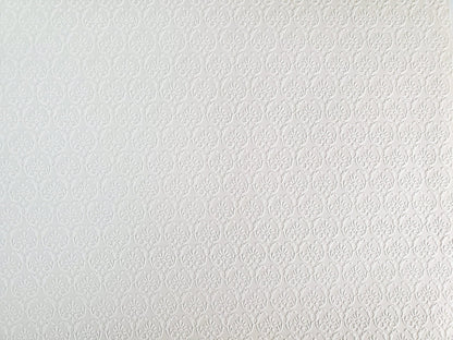 Dollhouse Textured Wallpaper Embossed 3 Pieces White/Beige 17 "x 12" 1:12 Scale - Miniature Crush