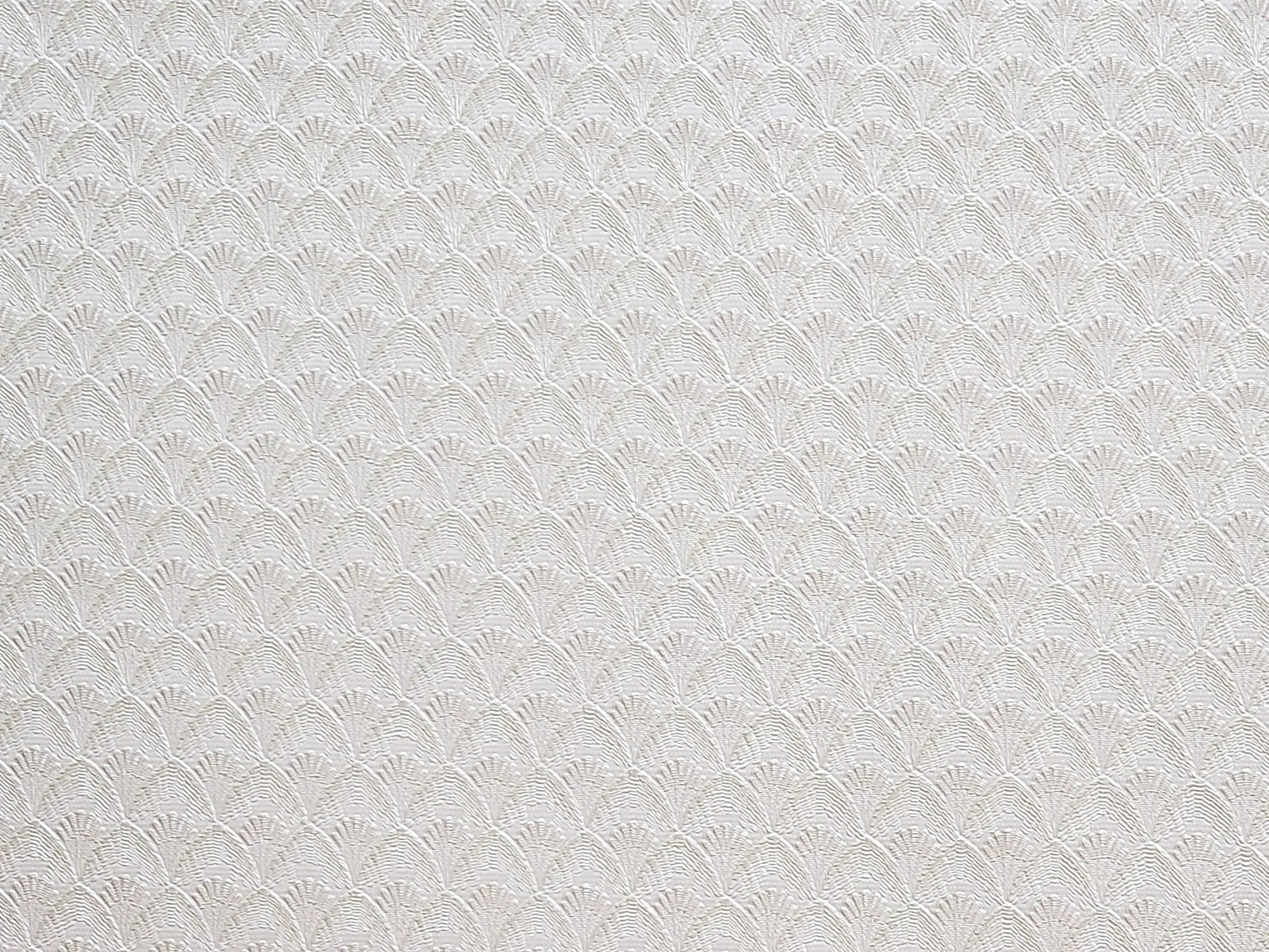 Dollhouse Textured Wallpaper Embossed 3 Pieces White/Beige Art Deco 17 "x 12" 1:12 Scale - Miniature Crush