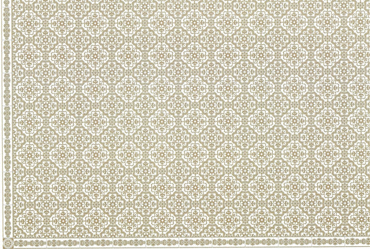 Dollhouse Tile Wallpaper Victorian Bronze on White 1:12 Scale Itsy Bitsy Miniature - Miniature Crush