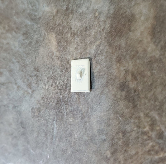 Dollhouse Tiny Light Switch Metal 1:12 Scale Modern Miniatures - Miniature Crush
