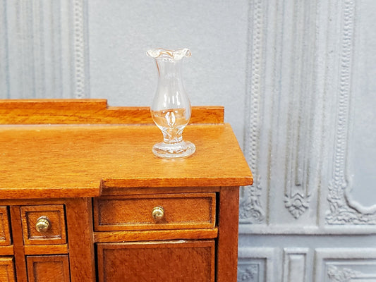 Dollhouse Vase Clear Glass Flare Top for Flowers 1:12 Scale Tiny Miniature - Miniature Crush