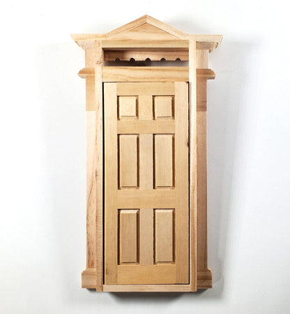 Dollhouse Victorian Door Exterior 6 Panel 1:12 Scale Miniature Houseworks #6013 - Miniature Crush