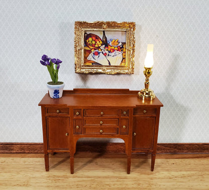 Dollhouse Vincent Cezanne Basket of Apples Still Life Framed Print 1:12 Scale Handmade - Miniature Crush