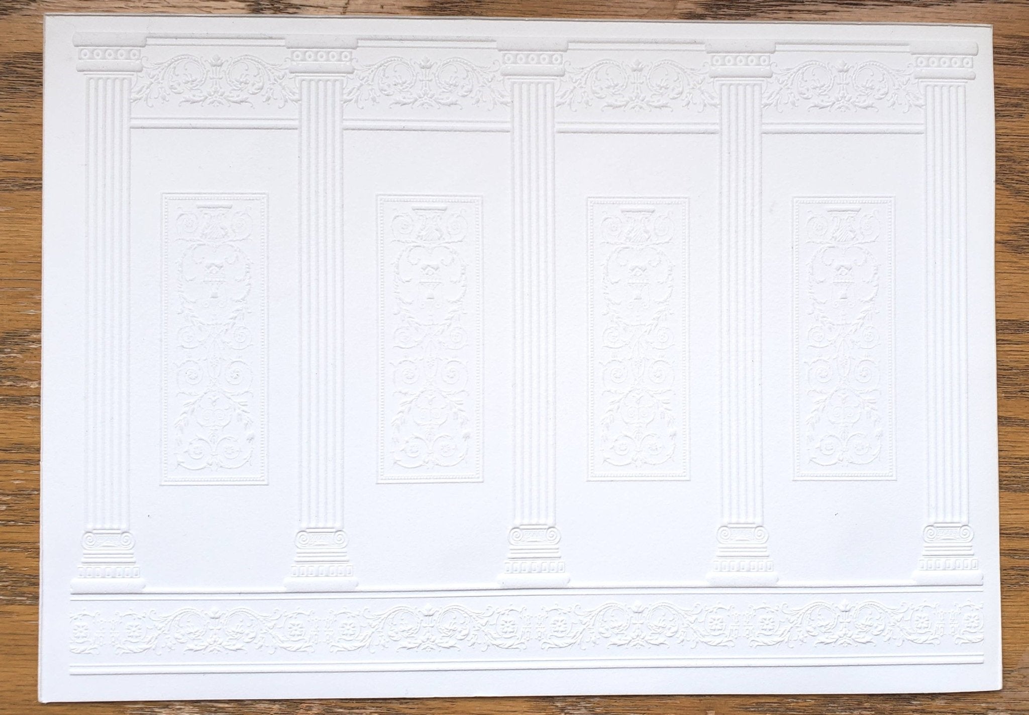 Dollhouse Wall Panels Embossed Textured Foam Board 1:12 Scale Miniature ...