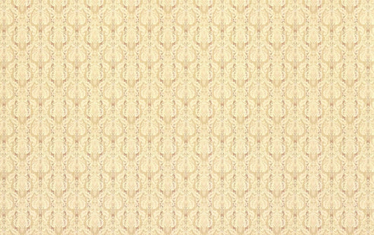 Dollhouse Wallpaper Beige Muted Maroon Victorian 1:12 Scale Miniature Itsy Bitsy - Miniature Crush