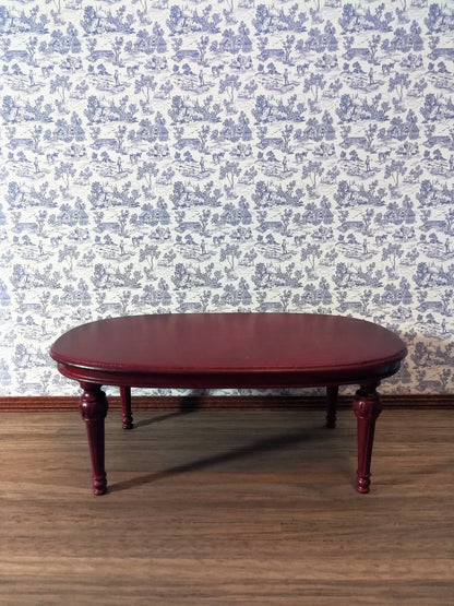Dollhouse Wallpaper Brodnax "Campagne Toile Blue" 1:12 Scale Miniature - Miniature Crush