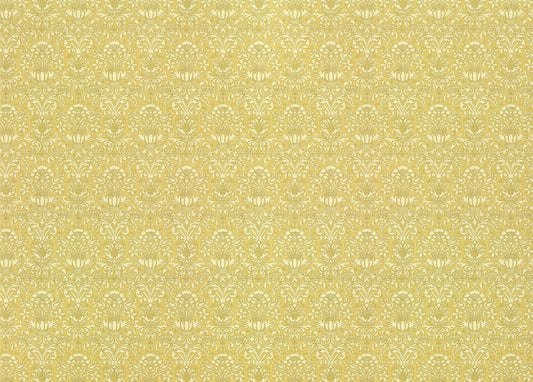 Dollhouse Wallpaper Damask Dark Gold/Beige Victorian 1:12 Scale Itsy Bitsy Miniatures - Miniature Crush