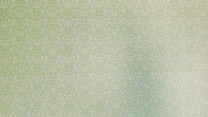 Dollhouse Wallpaper Green and Cream Leaves Branches "Acorn" 1:12 Scale Miniature - Miniature Crush