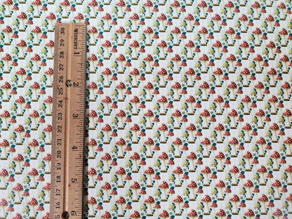Dollhouse Wallpaper Mushrooms Modern Style 1:12 Scale MiniatureCrush Exclusive - Miniature Crush