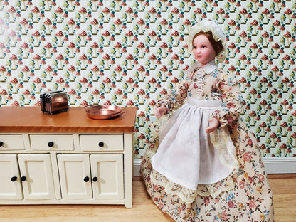 Dollhouse Wallpaper Mushrooms Modern Style 1:12 Scale MiniatureCrush Exclusive - Miniature Crush