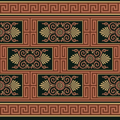 Dollhouse Wallpaper Neoclassical Revival Border Panel Bradbury & Bradbury 1:12 Scale - Miniature Crush