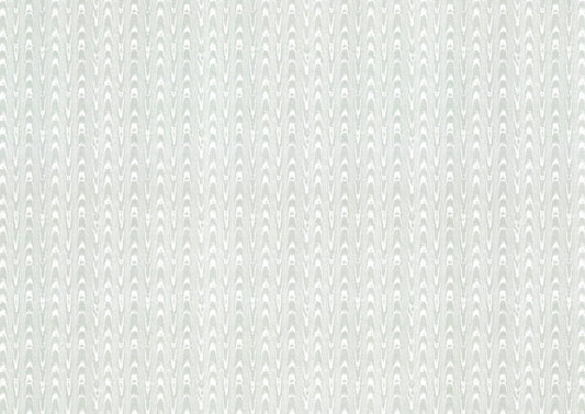 Dollhouse Wallpaper Silk Moire Gray on White 1:12 Scale Itsy Bitsy Miniatures - Miniature Crush