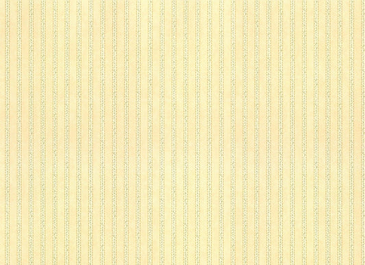 Dollhouse Wallpaper Stripes Green & Beige "Vine Stripe Green" 1:12 Scale Itsy Bitsy - Miniature Crush