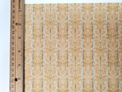 Dollhouse Wallpaper Vintage Cheltenham Damask Bradbury & Bradbury 1:12 Scale - Miniature Crush