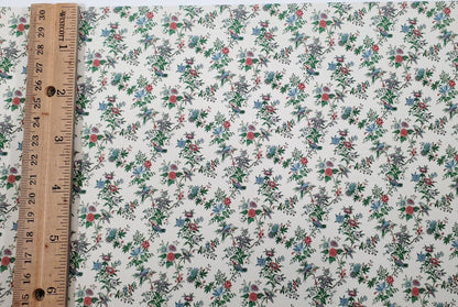 Dollhouse Wallpaper Vintage Garden Birds Floral Bradbury & Bradbury 1:12 Scale - Miniature Crush