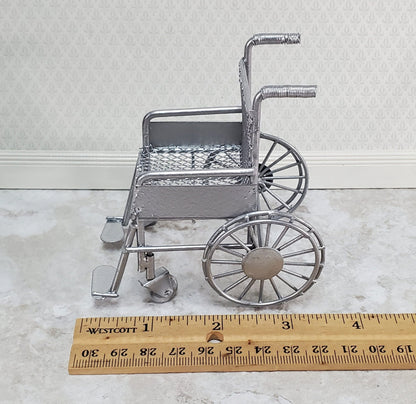 Dollhouse Wheelchair Modern Metal 1:12 Scale Miniature Accessory - Miniature Crush