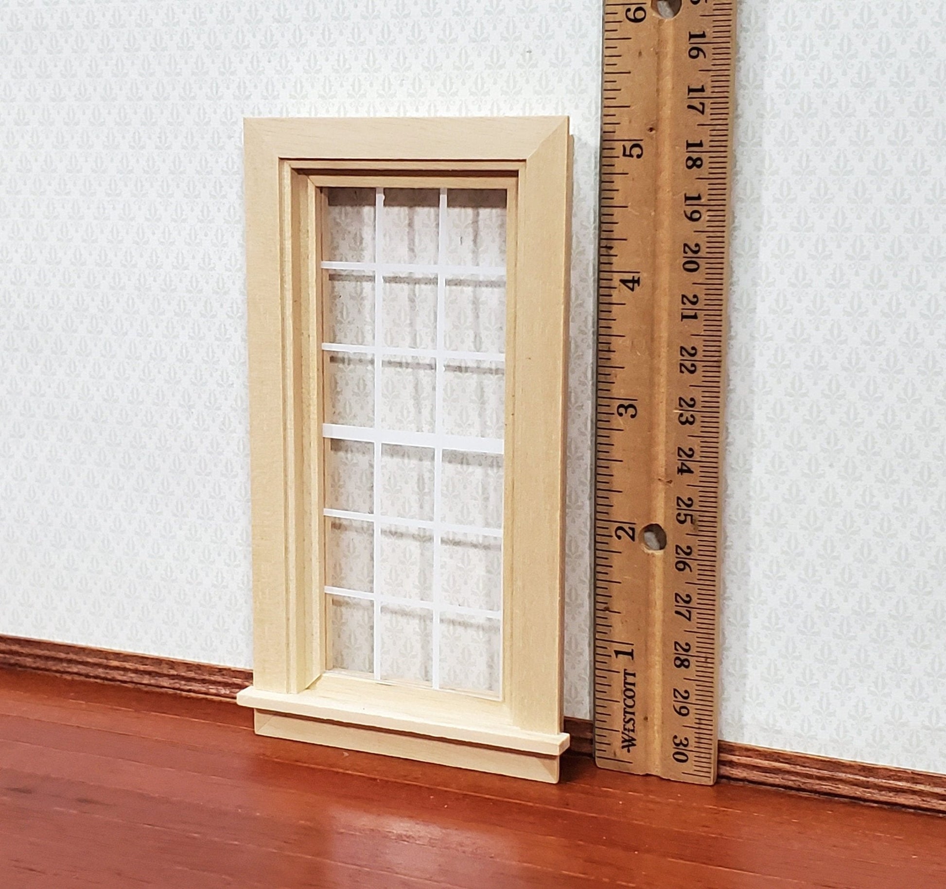 Dollhouse Window Classic Style with Acrylic 1:12 Scale Houseworks 5034 Miniatures - Miniature Crush